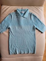 Ganni Pullover, Strickshirt, Kurzarm, blau-türkis meliert, XL neu Nordrhein-Westfalen - Langenfeld Vorschau