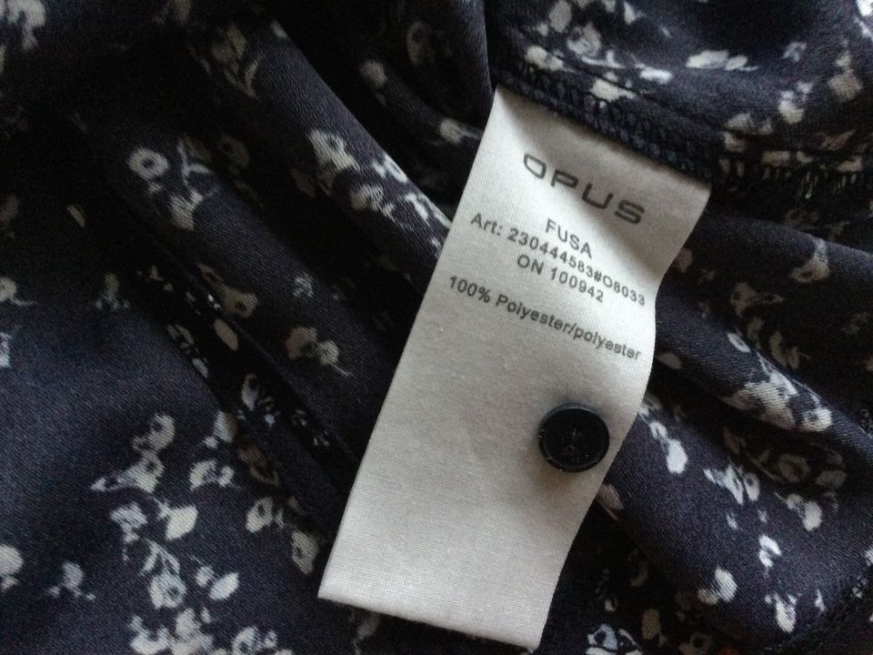 Opus dunkelblaue Bluse 3/4Ärmel Gr. 36 in Rüsselsheim