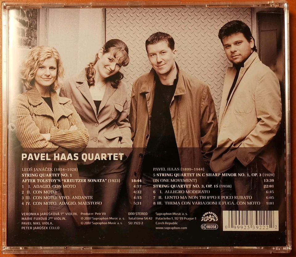 CD Pavel Haas Quartet "Pavel Haas: Streichquartett Nr. 1 & 3 in Magdeburg
