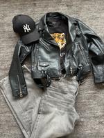 Zara Lederjacke Gr. M (Jeans Denim Cap NY Shirt Tiger Stickerei) Nordrhein-Westfalen - Detmold Vorschau