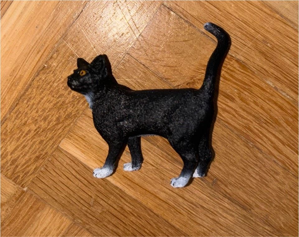 Schleich Schleichfigur Figur Katze schwarz in Porta Westfalica