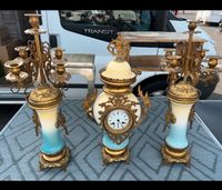 Kaminuhr Antik Frankreich Dreiteilig alte Uhr Uhrenset um 1900 Saarland - Dillingen (Saar) Vorschau