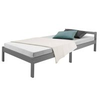 Holzbett Einzelbett Jugendbett Gästebett 90x200 cm Grau VB80€* Sachsen-Anhalt - Magdeburg Vorschau