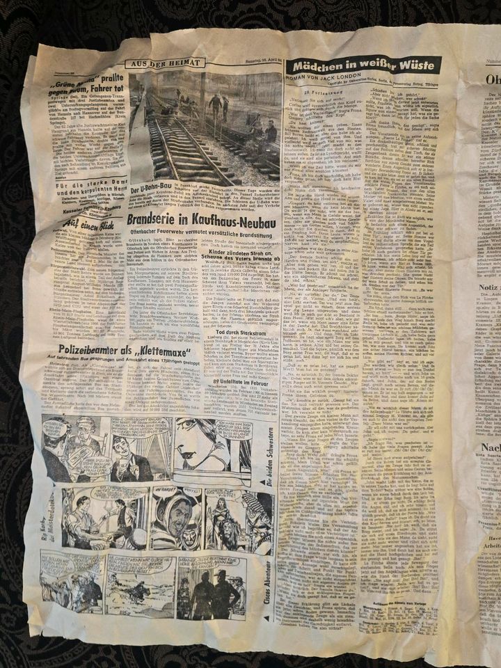 16. April 1966 HNA originale alte Zeitung Hessische Allgemeine in Wabern