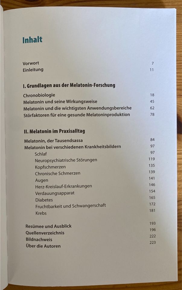 Dr. Fauteck, Melatonin, das Geheimnis eines wunderbaren Hormons in Würzburg