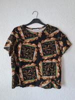 Zara Ketten T-Shirt Top Oberteil Gr M 38 schwarz gelb grün Baden-Württemberg - Oberkirch Vorschau