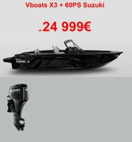 X3 Vboats +60PS Suzuki Motor Aluboot Alu boot Angelboot Baden-Württemberg - Radolfzell am Bodensee Vorschau