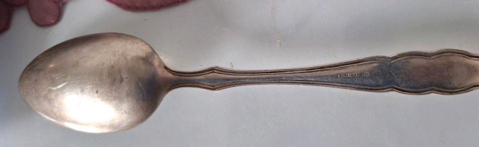 Silber Löffel ca. 15 cm lang in Wendisch Rietz