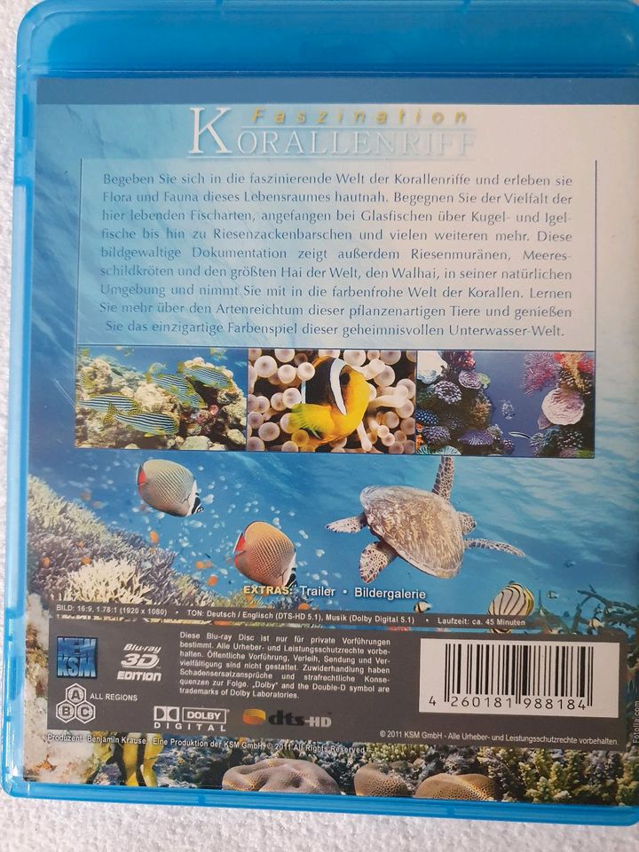 3D- DVD neuwertig "Faszination Korallenriff" in Celle