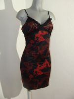 Sexy Kleid Asia Style mit roten Drachen & Spitze Stretch Stoff XL Bayern - Buchenberg Vorschau