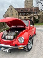 Oldtimer zum Mieten Käfer Cabrio 1303 Ibizarot Baden-Württemberg - Schwaigern Vorschau