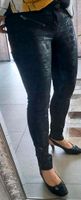 ORSAY Hose Jeans S M 38 40 schwarz beschichtet Glanz Sommerhose Sachsen - Schöpstal Vorschau