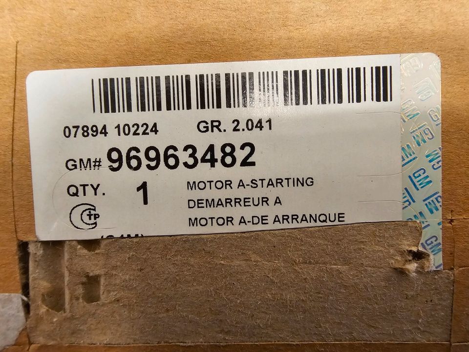 Anlasser Chevrolet/Daewoo Matiz, 96963482 NEU! OE in Siegen