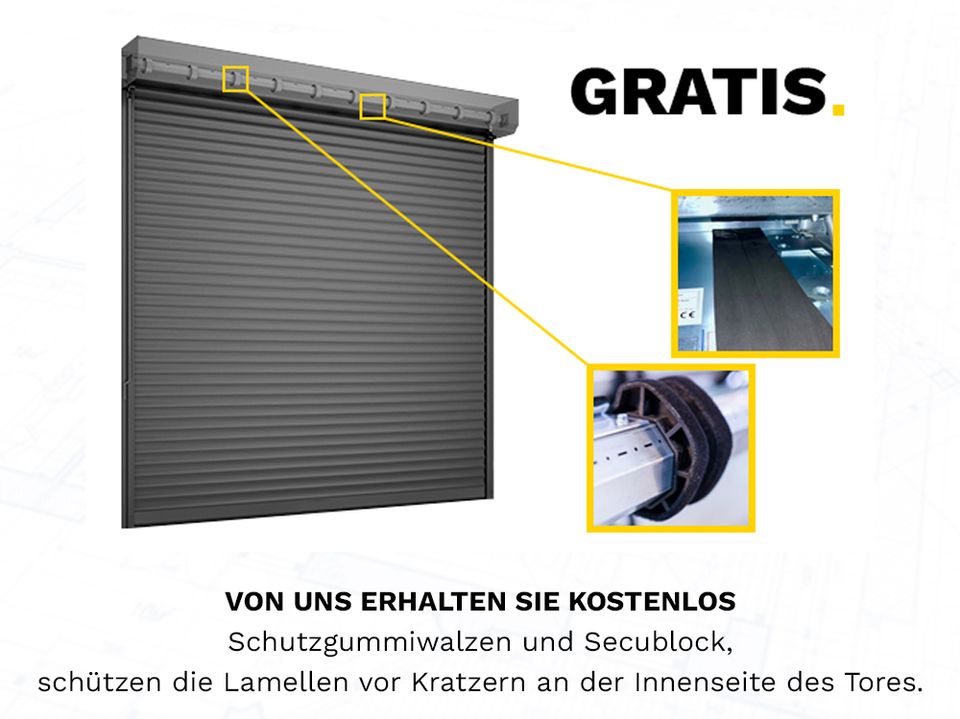 MINI 55 Rollabdeckung 200 x 200 cm Rolltor mit Antrieb GARAGENTOR KONFIGURATOR Rollo Schutz nach Maß Tor Garagentorantrieb für DDR Garage Außenrolladen in Dresden