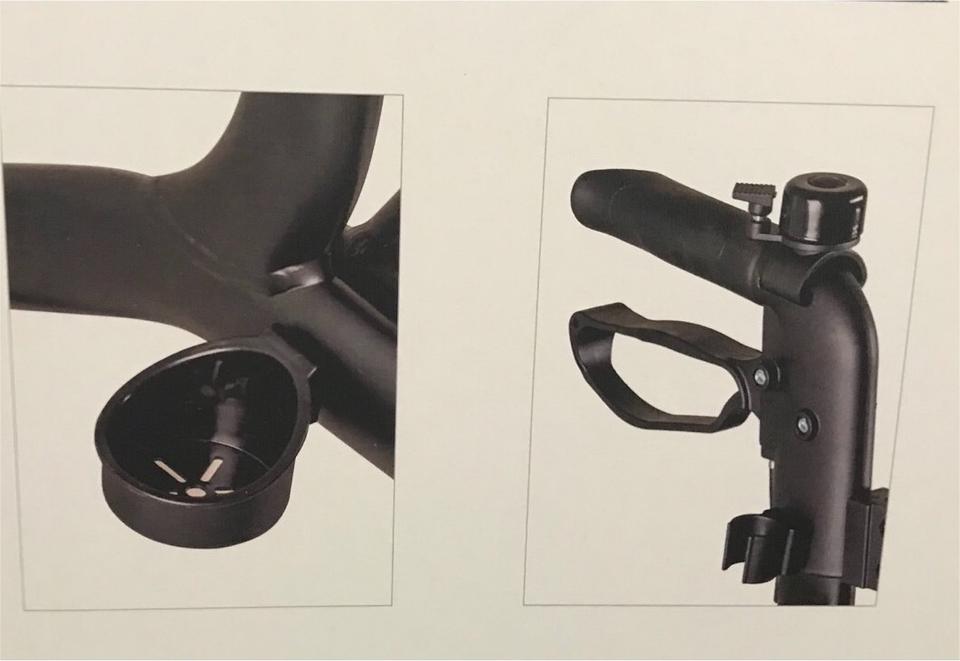 Rollator Ridder Walker, UVP 249€, NEU, LEDLicht, Klingel, Stockh. in Halle