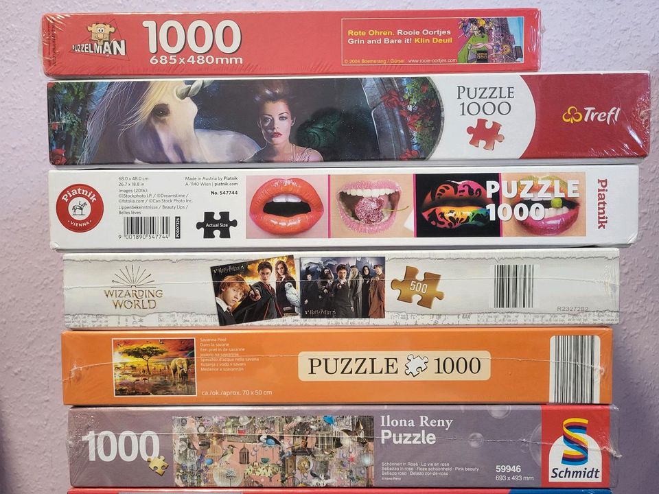 Puzzle Packet 1000 Teile Ravensburger Schmidt Trefl Piatnik Neu in Berlin