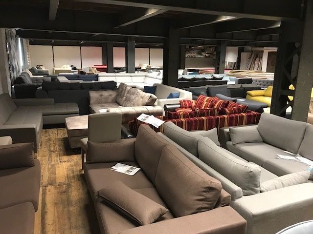 Wohnlandschaft Sofa u-form xxl 297 cm Anthrazit Webstoff NEU in Hamburg