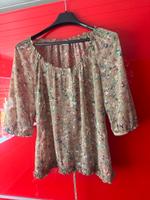 Bluse Tunika Blümchen Vintage Esprit Carmen Ausschnitt Baden-Württemberg - Rottweil Vorschau