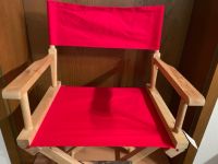 3 klappbare Regiestühle aus Holz mit rotem Stoff - neuwertig München - Sendling-Westpark Vorschau