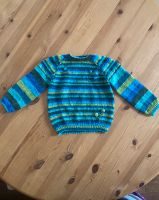 Pullover Handmade gestrickt Kinder Gr. 86-92 grün-blau Niedersachsen - Stuhr Vorschau