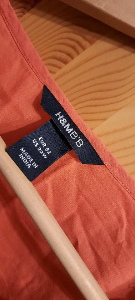 H&M BiB SOMMERBLUSE 52, Orange rot in Syke