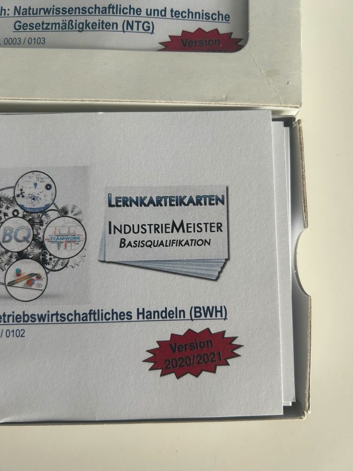 Lernkarten Industriemeister BQ 2020/2021 in Hamburg