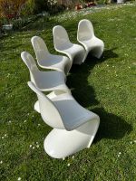 Verner Panton Chair vintage Original 1985 Set 5x weiß Baden-Württemberg - Müllheim Vorschau