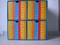 2 Aufbewahrungsboxen bunt mit 4 Schubladen aus festem Pappkarton Baden-Württemberg - Leimen Vorschau