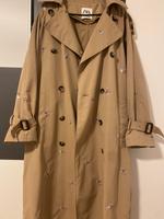 Oversized Mantel S Zara Blumen Stickerei Trenchcoat Jacke beige Nordrhein-Westfalen - Wülfrath Vorschau