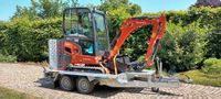 KUBOTA 19-4 Minibagger mit Anhänger mieten Mietbagger Niedersachsen - Lehrte Vorschau