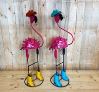 FLAMINGO MIT HUT & BOOTS AUS METALL 120CM POOL GARTEN GARTENFIGUR Nordrhein-Westfalen - Hamm Vorschau