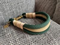 Halsband Hund Tauseil Tauhalsband grün Gold beige Sachsen-Anhalt - Harzgerode Vorschau