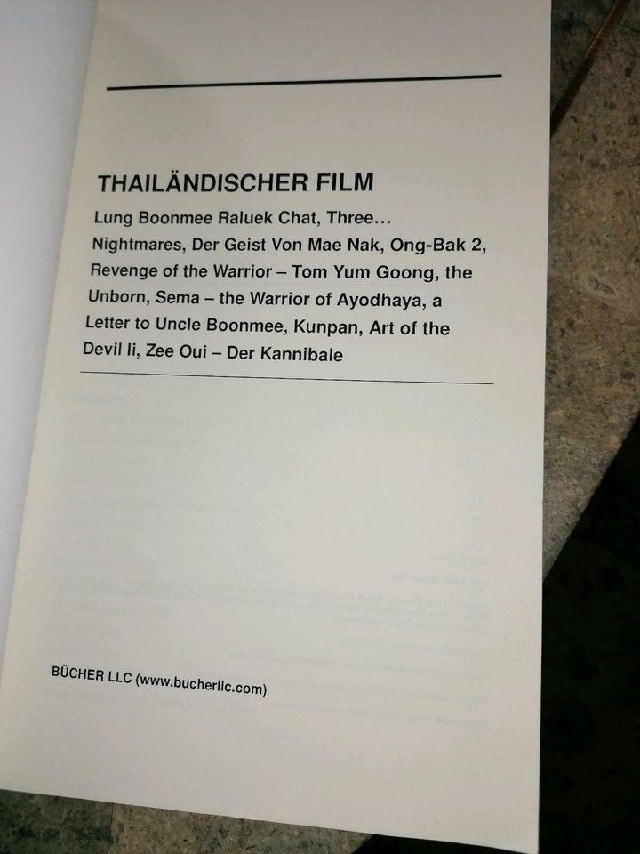 Thailändischer Film Thailand Bücher Gruppe Lung Boonmee Raluek in Berlin