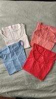 Damen 4er Set Top Frühling Sommer 38 M weiß blau lachs rosa pink Bayern - Triftern Vorschau