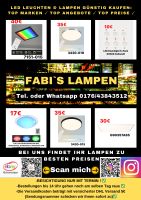 FABIS LAMPEN NEUE LED Deckenlampe Leuchte Wandlampe Pendellampe Wandleuchte Tischlampe Hängeleuchte Hängelampe Deckenleuchte Außenstrahler Lichterkette Deckenstrahler Spots Stehlampe Solar Lampe Smart Bielefeld - Bielefeld (Innenstadt) Vorschau