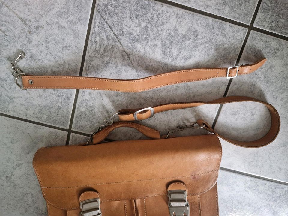 Aktentasche Leder Vintage Schultasche in Köln