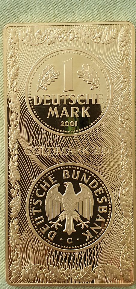 Medaille 1 Goldmark 2001 in Halle