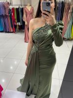 Abendkleid khaki im Satinlook Hessen - Baunatal Vorschau