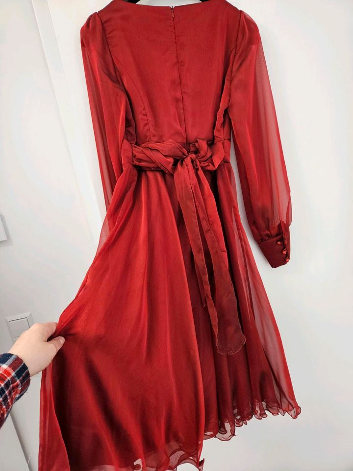 Neues Kleid Rot Abendkleid  Abiball Hochzeit Henna Abiye Abaya in Crailsheim