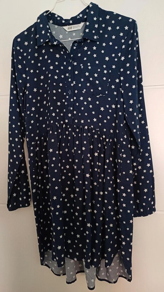 H&M Kleid Gr. 158 Sterne  blaues Kleid in Lauf