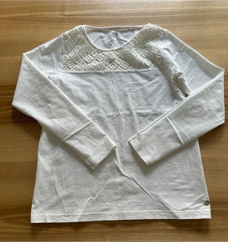 Shirt langarm Gr. 158/164 weiß in Dresden
