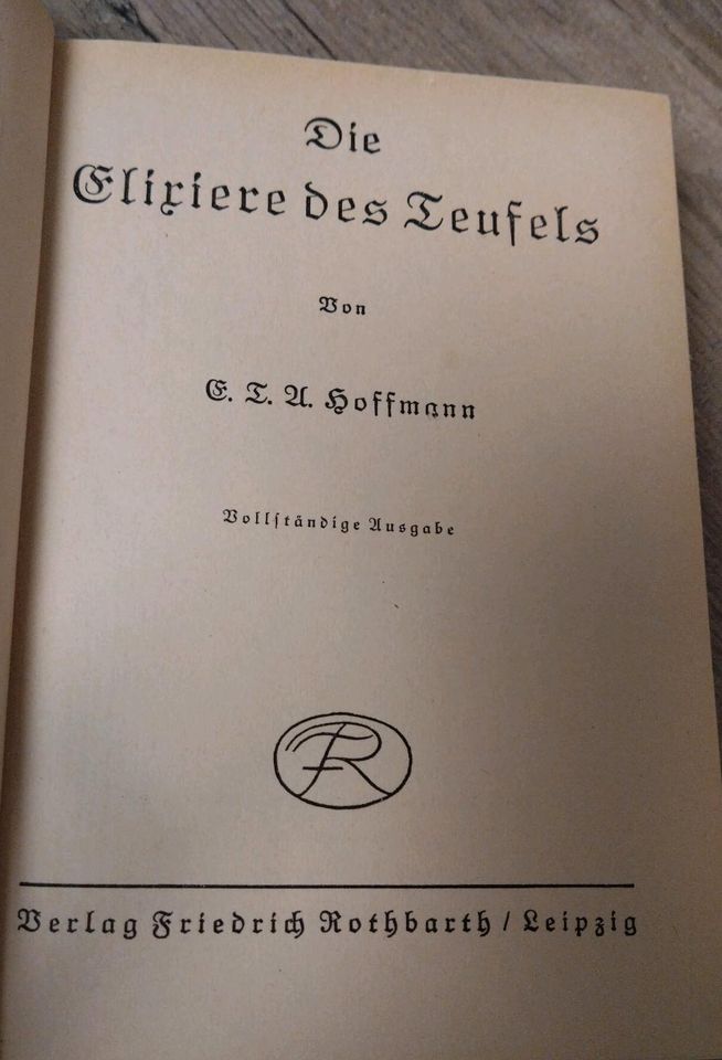 E.T.A. HOFFMANN DIE ELIXIERE DES TEUFELS 1937 in Berlin