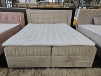 Boxspringbett 160x200 cm Beige LED Funktion Doppelbett Ehebett Be Bielefeld - Bielefeld (Innenstadt) Vorschau