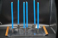 Brutalist Modular Kerzenleuchter Vintage schwarz kerzenständer Nordrhein-Westfalen - Solingen Vorschau