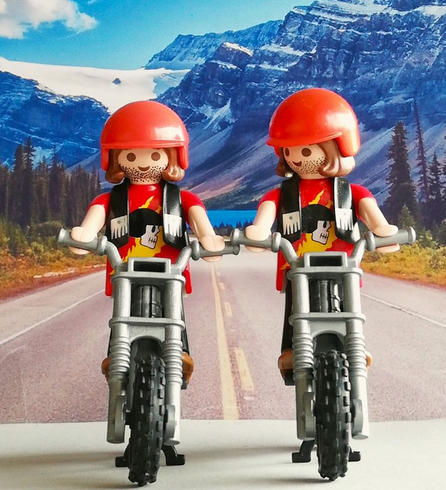 Playmobil Zwei Rocker mit Enduro in Leverkusen