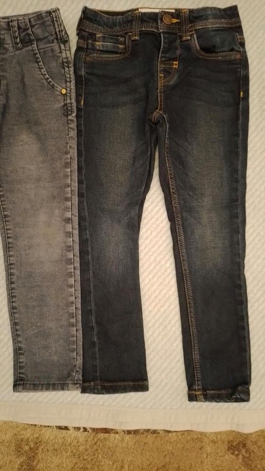 2 Jeans/Hosen slim/skinny Gr. 110/116 (Kanz/Palomino) in Eime