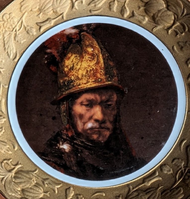 BAVARIA Schmuckteller zum Aufhängen 12 cm handvergoldet in Oberkrämer