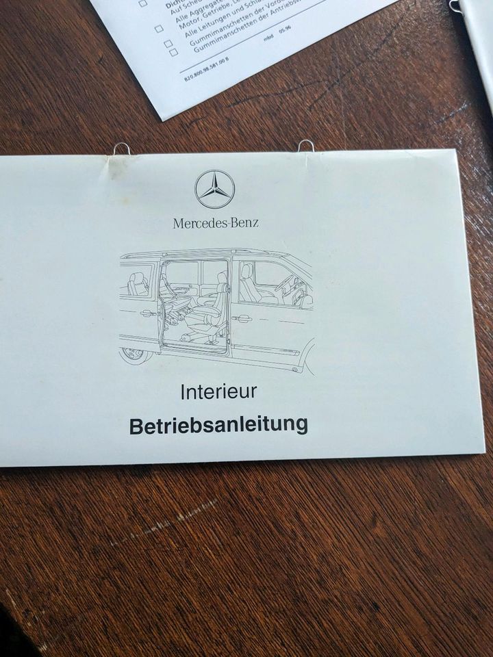 Mercedes V Klasse Einführungsschrift 1996 Klima Luftfederung BTA in Selters