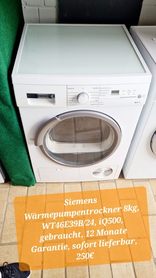 Siemens Wärmepumpentrockner 8kg in Krefeld