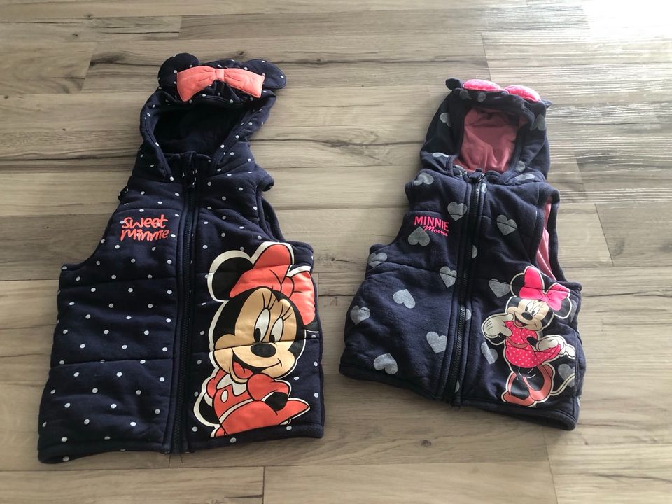 Ärmellose Weste Größe 74 und 92 Minnie Maus in Iggingen